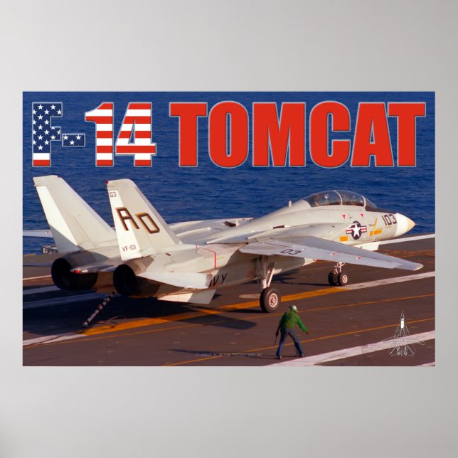 F-14 TOMCAT "TRAP"-POSTER POSTER (Framsidan)