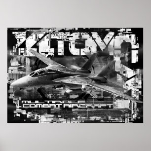 F-14 Tomcat-värdet Poster Pappert (projektionsyta)