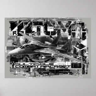 F-14 Tomcat-värdet Poster Pappert (projektionsyta)