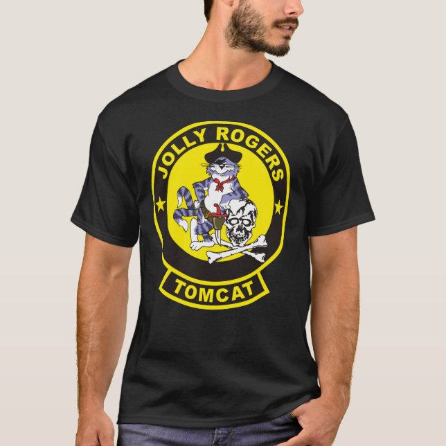 F-14 Tomcat VF-84 Jolly Rogers Classic T-Shirt (Framsida)
