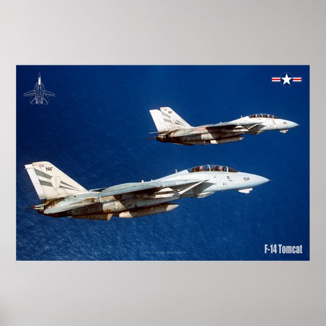 F-14 TOMCAT "WINGMAN" POSTER (Framsidan)