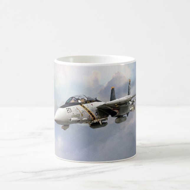 ”F-14A TOMCAT　JOLLY ROGERS”mug Kaffemugg (Center)