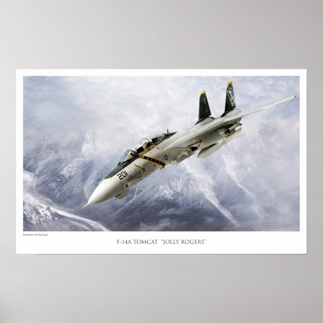 F-14A TOMCAT VF-84 JOLLY ROGERS POSTER (Framsidan)