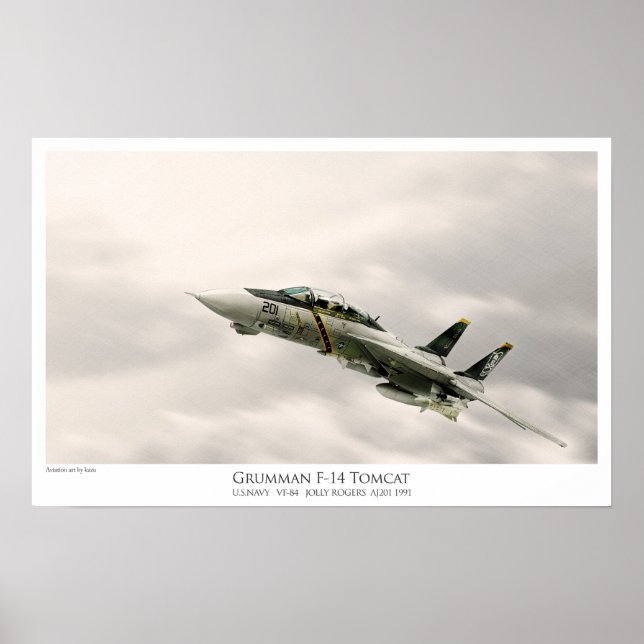 F-14A TOMCAT VF-84 JOLLY ROGERS POSTER (Framsidan)