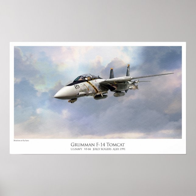 F-14A TOMCAT VF-84 JOLLY ROGERS POSTER (Framsidan)