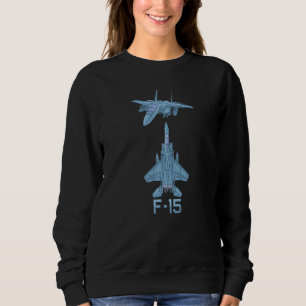 F 15 Diagram över taktiska Jet-stridsflygplan Flyg T Shirt