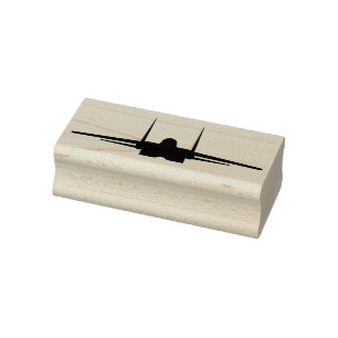 F-15 Eagle Fighter Jet Front Wood Frimärke Stämpel