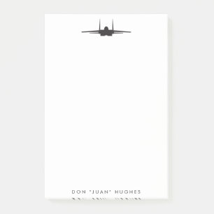 F-15 Eagle Fighter Jet med Anpassningsbar Text Post-it Block
