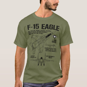 F-15 Eagle Fighter Jet Specs Military F15 Eagle T Shirt