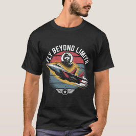 F-15 Eagle Jet Fighter: Fly Beyond Limits Militär T Shirt