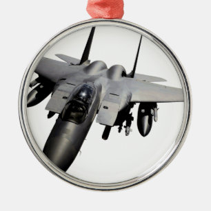 F-15 Eagle Jet Fighter Julgransprydnad Metall
