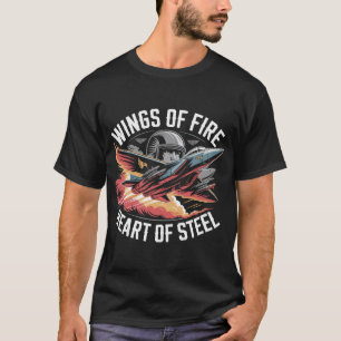 F-15 Eagle Vingar av eld, Stålhjärta Present T Shirt