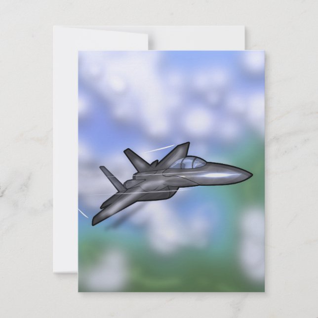 F-15 Jaktflygplan Inbjudningar (Framsida)