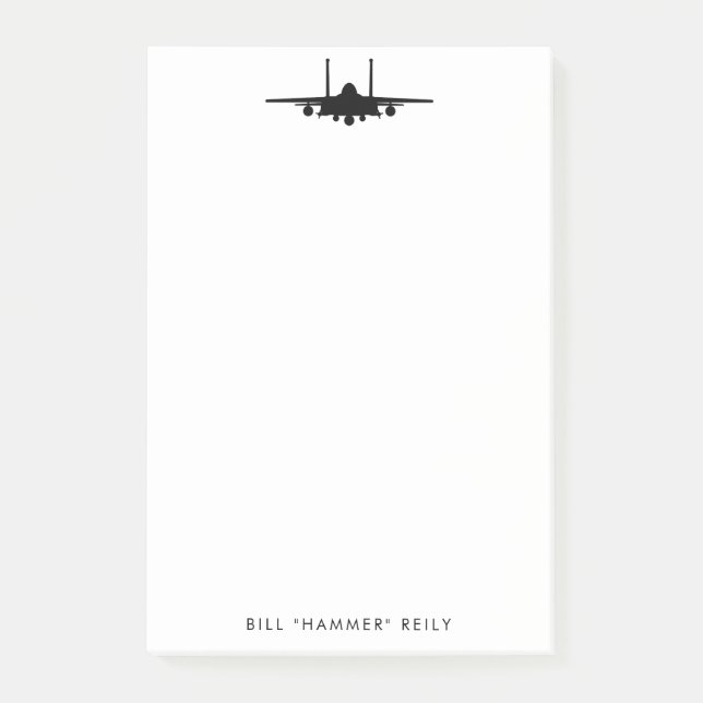 F-15 Strejka Anteckningsblocket Eagle Fighter Jet  Post-it Block (Framsida)