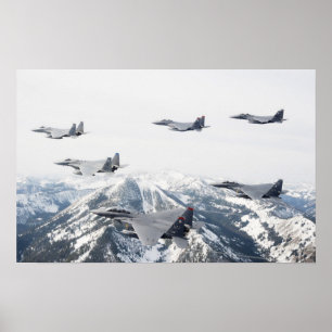 F-15 Strejka Eagle-flygplan Poster