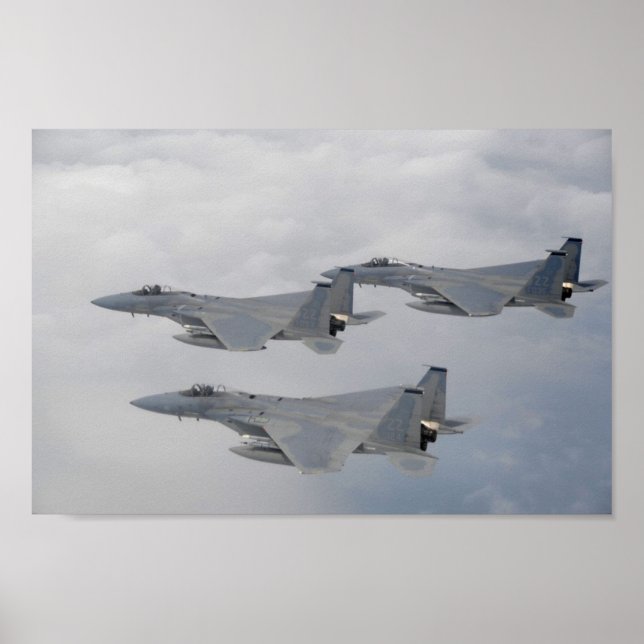 F-15 Strejka Eagle-flygplan Poster (Framsidan)