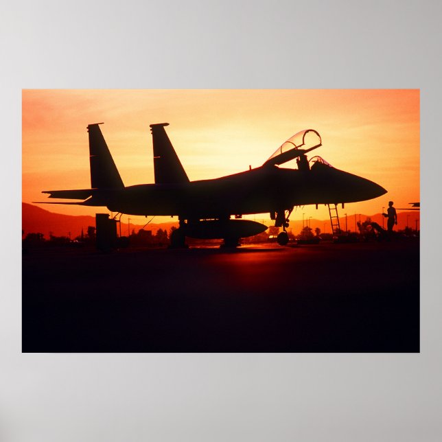 F-15C Eagle Fighter Jet Poster (Framsidan)