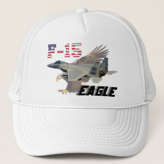 F-15C Eagle USAF Background Bald Eagle Truckerkeps