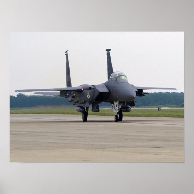 F-15E från Seymour Johnson AFB vid Shaw AFB, SC. Poster (Framsidan)