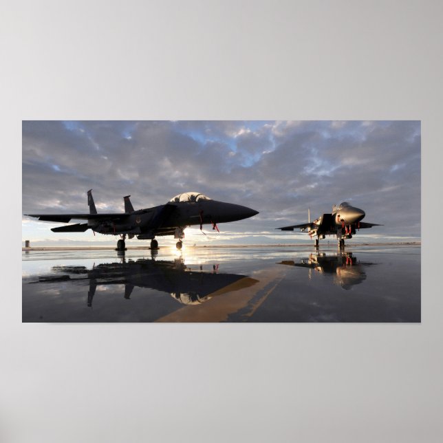 F-15E Strejka Eagle Aircraft Poster (Framsidan)