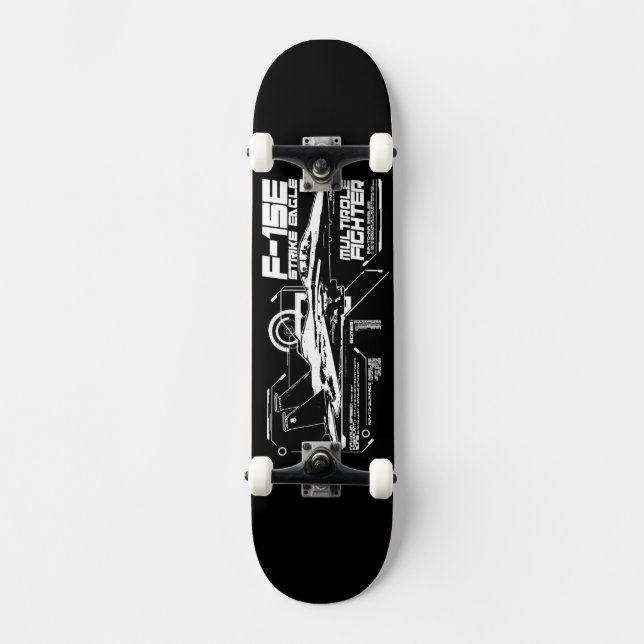 F-15E Strejka Eagle Mini Skateboard Bräda 18,5 Cm (Framsida)