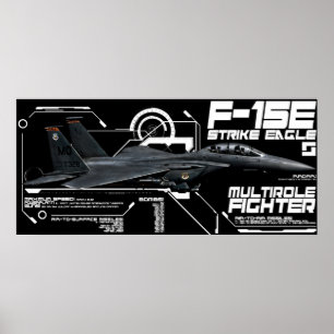 F-15E Strejka Eagle Poster