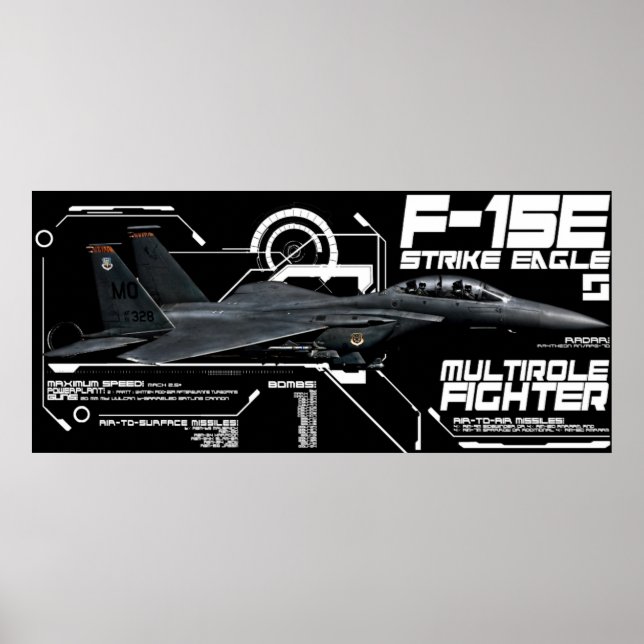 F-15E Strejka Eagle Poster (Framsidan)