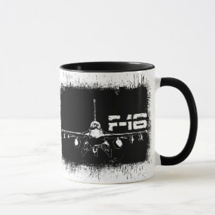 F-16 Bekämpning av Falcon 11 oz Ringer Mugg