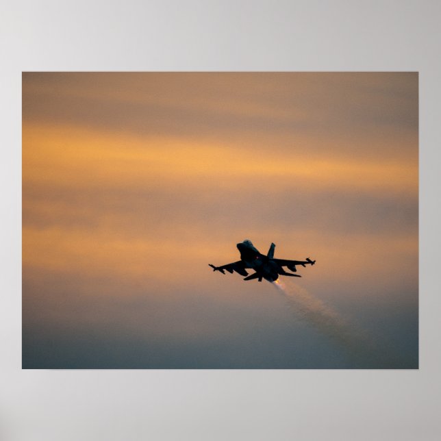 F-16 Bekämpning av Falcon Aircraft Poster (Framsidan)