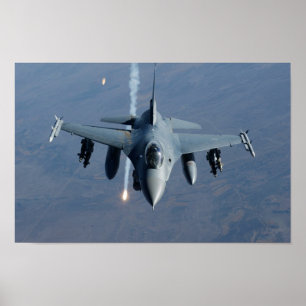 F-16 Bekämpning av Falcon Aircraft Poster