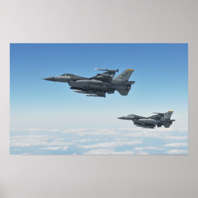 F-16 Bekämpning av Falcon Aircraft Poster (Framsidan)
