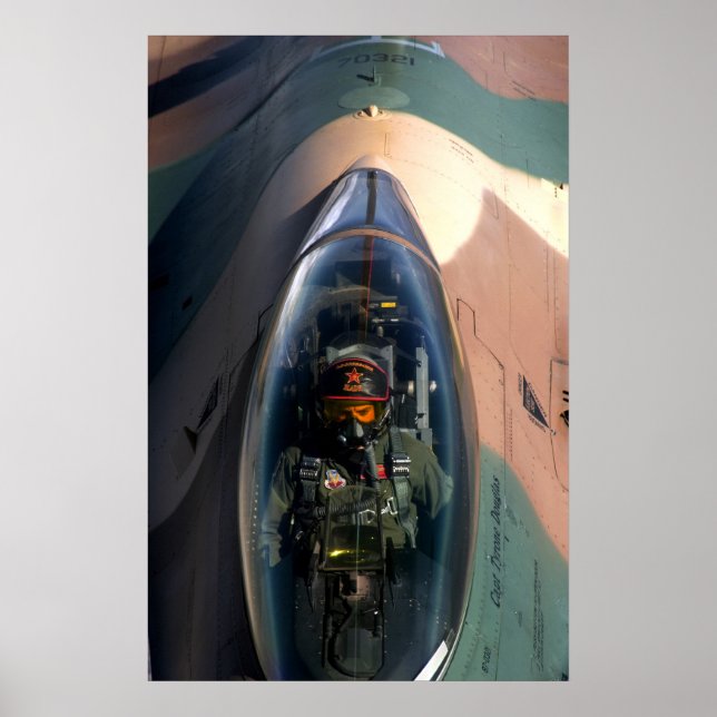 F-16 Bekämpning av Falcon Aircraft Poster (Framsidan)