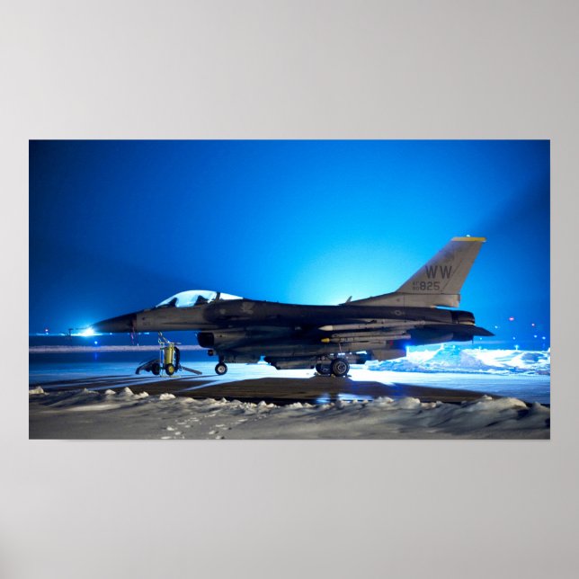 F-16 Bekämpning av Falcon Aircraft Poster (Framsidan)
