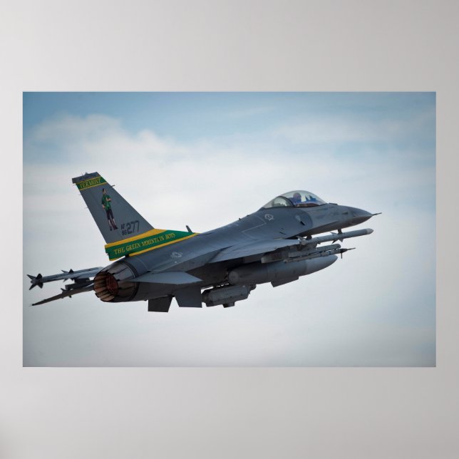 F-16 Bekämpning av Falcon Aircraft Poster (Framsidan)