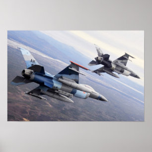 F-16 Bekämpning av Falcon Aircraft Poster