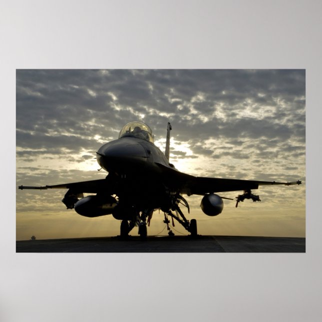 F-16 Bekämpning av Falcon Aircraft Poster (Framsidan)