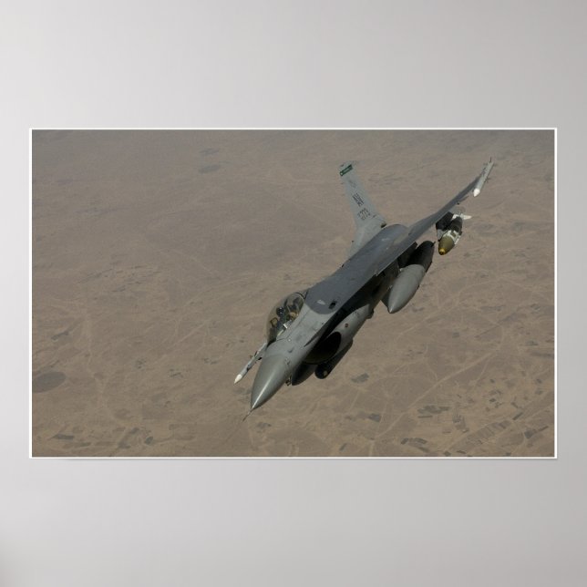 F-16 Bekämpning av Falcon Aircraft Poster (Framsidan)