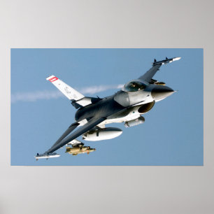 F-16 Bekämpning av Falcon Aircraft Poster