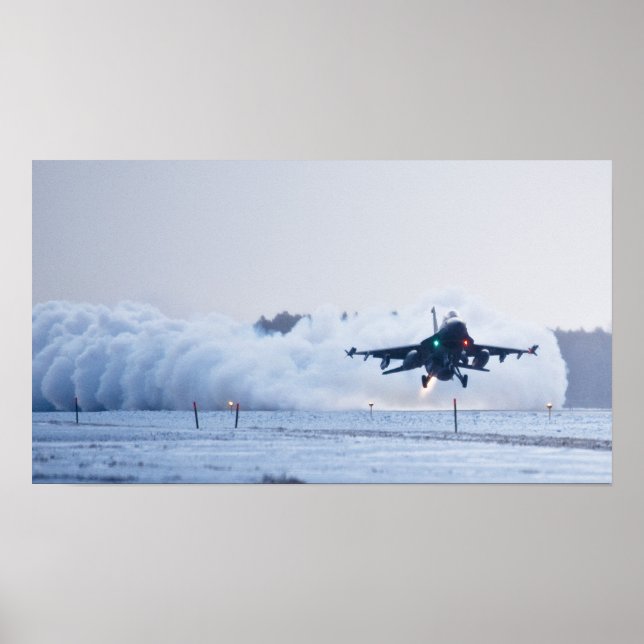 F-16 Bekämpning av Falcon Aircraft Poster (Framsidan)