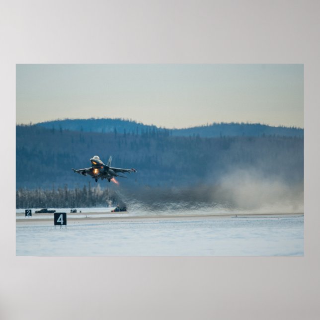 F-16 Bekämpning av Falcon Aircraft Poster (Framsidan)