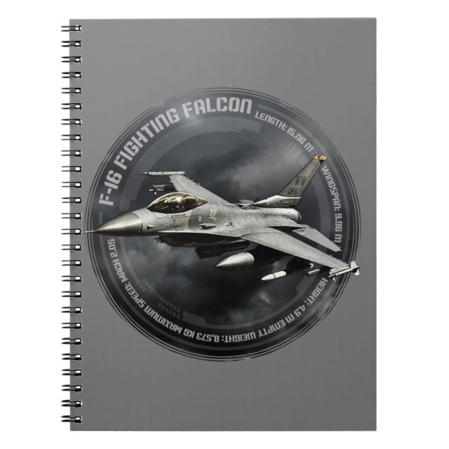 F-16 Bekämpning av Falcon Anteckningsbok (Framsidan)
