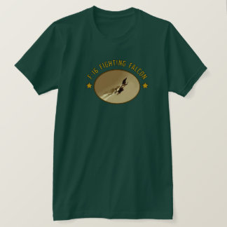 F-16 Bekämpning av Falcon militärstridsflygplan T- T Shirt
