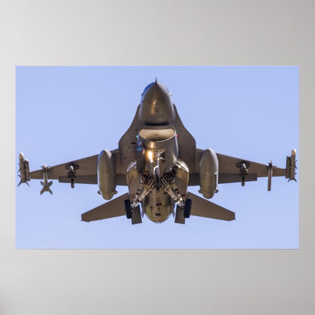 F-16 Bekämpning av Falcon Poster (Framsidan)