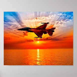 F-16 Bekämpning av Falcon Poster
