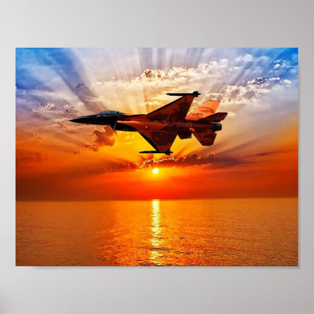 F-16 Bekämpning av Falcon Poster (Framsidan)