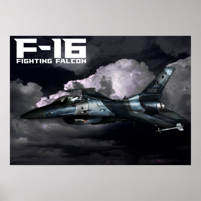 F-16 Bekämpning av Falcon Poster (Framsidan)