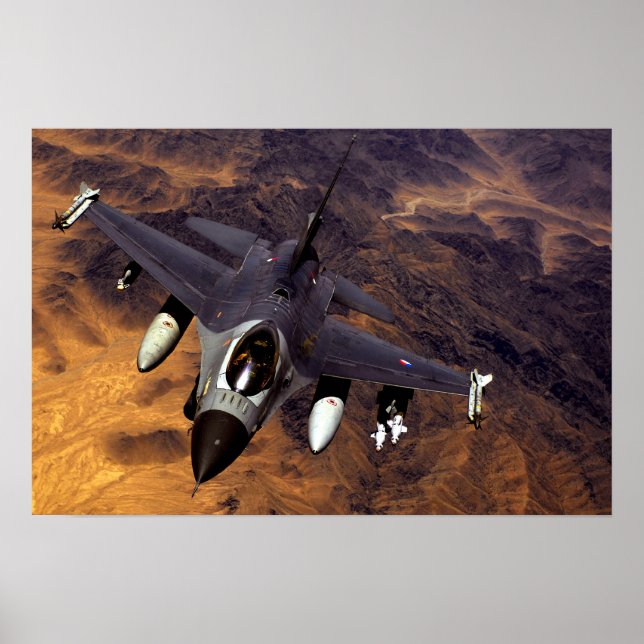 F-16 Bekämpning av Falcon Poster (Framsidan)