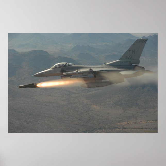 F-16 Bekämpning av Falcon Poster (Framsidan)