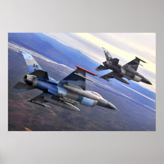 F-16 Bekämpning av Falcon Poster