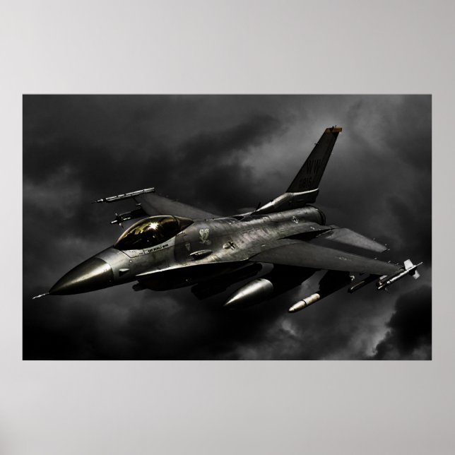F-16 Bekämpning av Falcon Poster (Framsidan)